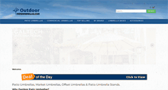 Desktop Screenshot of outdoorpatioumbrellas.com