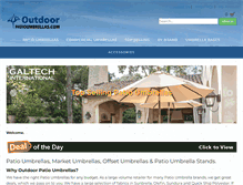 Tablet Screenshot of outdoorpatioumbrellas.com